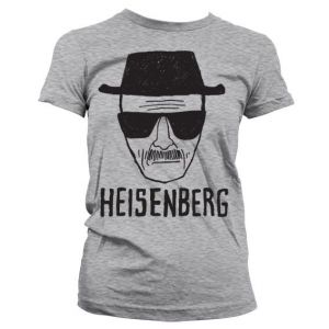 Heisenberg Sketch Girly T-Shirt (H.Grey) | L, M, S, XL, XXL