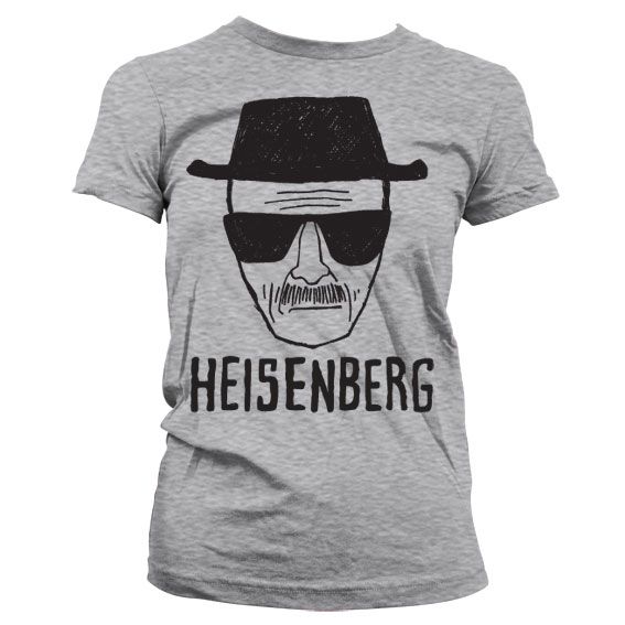 Heisenberg Sketch Girly T-Shirt (H.Grey)