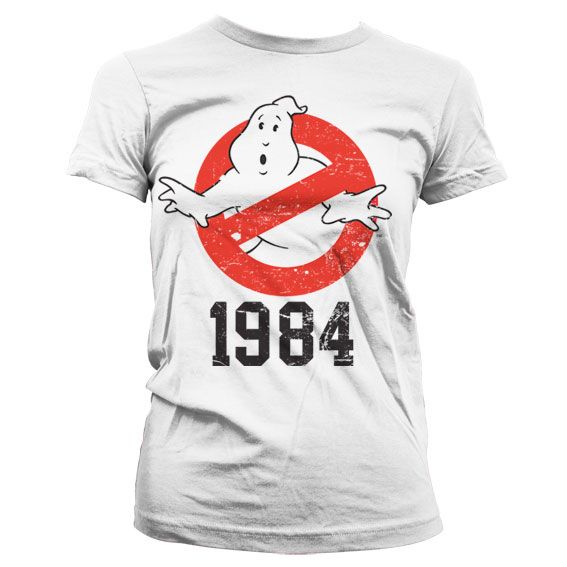 Ghostbusters 1984 Girly T-Shirt (White)