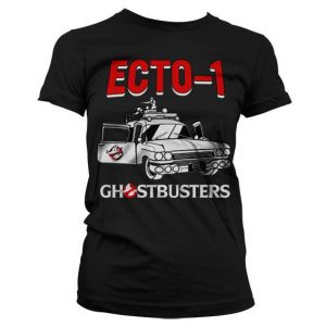 Ghostbusters - Ecto-1 Girly T-Shirt (Black)