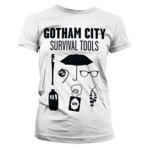 Gotham Survival Tools Girly T-Shirt (White)