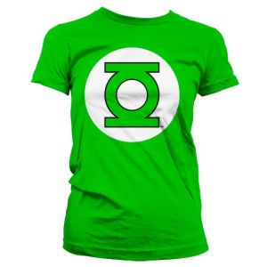 Green Lantern Logo Girly T-Shirt (Green)