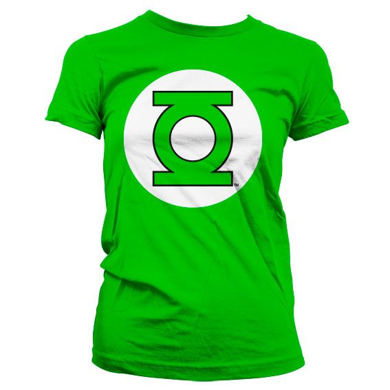 Green Lantern Logo Girly T-Shirt (Green)