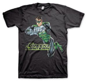 Green Lantern Distressed T-Shirt (Black)