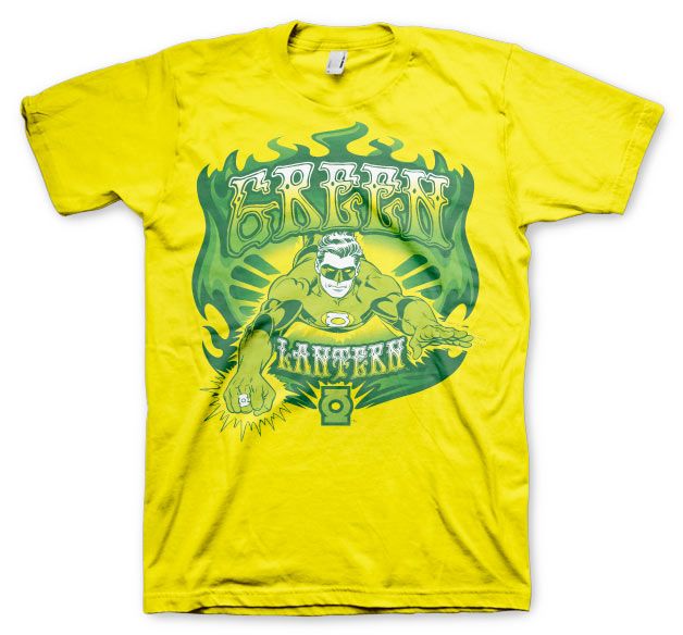 Green Lantern / Green Fire T-shirt (Yellow)