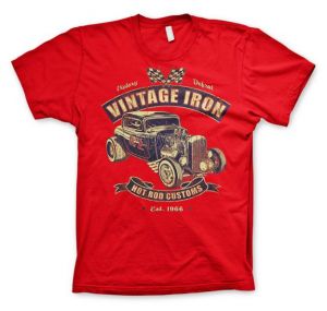 Vintage Iron T-Shirt (Red) | 539764, L, S, XL, XXL