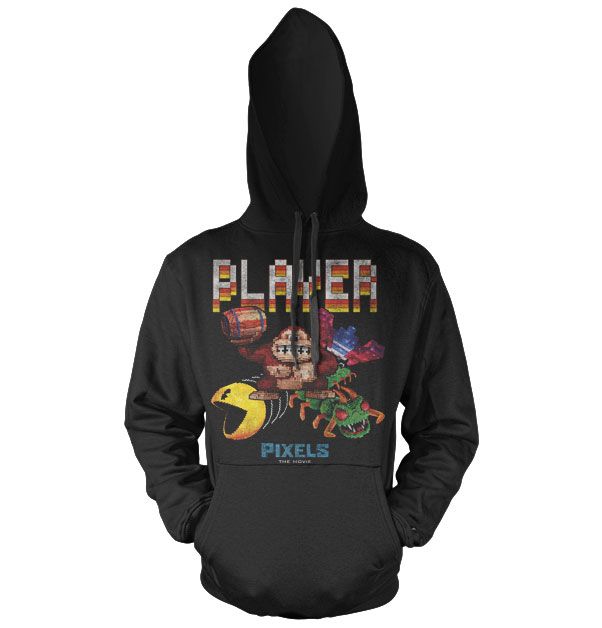 Pixels Retro Player Hoodie (Black)