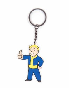 Fallout 4 Rubber Keychain Vault Boy Approves Difuzed
