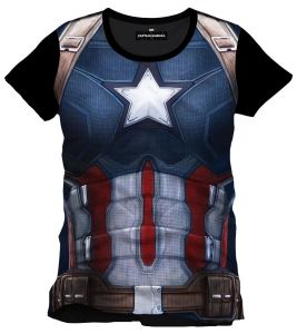 Captain America Civil War T-Shirt Cap Chest Size S Cotton Division