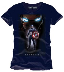 Captain America Civil War T-Shirt Freedom Size XL CODI