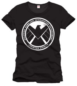 Captain America T-Shirt Shield Emblem Size M Cotton Division