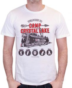 Friday the 13th T-Shirt Camp Crystal Lake White Size L CODI