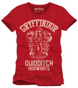 Harry Potter T-Shirt Gryffindor Quidditch Size S Cotton Division