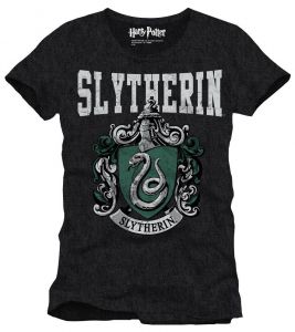 Harry Potter T-Shirt Slytherin Crest Size S Cotton Division