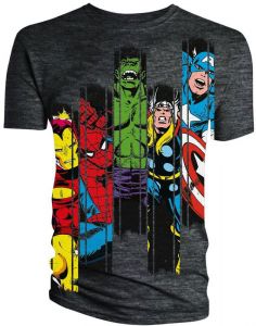 Marvel Comics T-Shirt Avengers Panel Size L Titan Merchandise