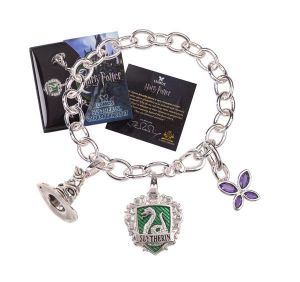 Harry Potter Charm Bracelet Lumos Slytherin (silver plated) Noble Collection