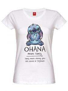 Lilo & Stitch Ladies T-Shirt Ohana Means Family Size M Nastrovje Potsdam