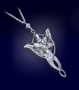 Lord of the Rings Pendant Arwen´s Evenstar (silver plated) Noble Collection