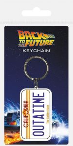 Back to the Future Rubber Keychain License Plate 6 cm Pyramid International