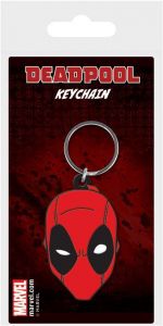 Marvel Comics Rubber Keychain Deadpool Face 6 cm Pyramid International