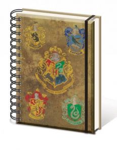 Harry Potter Notebook A5 Hogwart's Crests Pyramid International