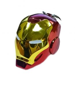 Marvel Comics Metal Keychain Iron Man Helmet Semic