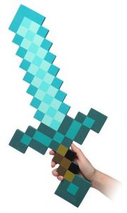 Minecraft Foam Replica 1/1 Diamond Sword 65 cm ThinkGeek