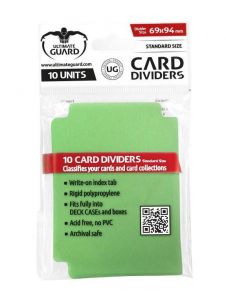 Ultimate Guard Card Dividers Standard Size Green (10)