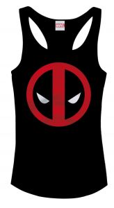 Marvel Comics Girlie Tank Top Deadpool Logo Size M Cotton Division