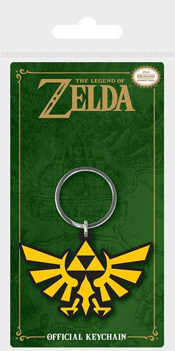 Legend of Zelda Rubber Keychain Triforce 6 cm Pyramid International