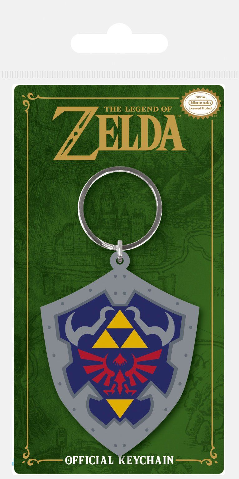 Legend of Zelda Rubber Keychain Hylian Shield 6 cm Pyramid International