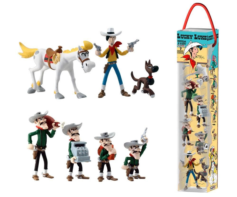 Lucky Luke Mini Figure 7-Pack Characters 4 - 10 cm Plastoy