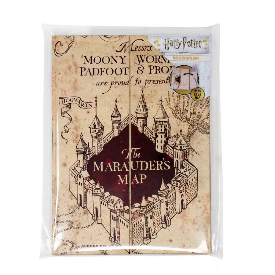 Harry Potter Magnetic Notebook A5 The Marauder's Map Blue Sky Studios