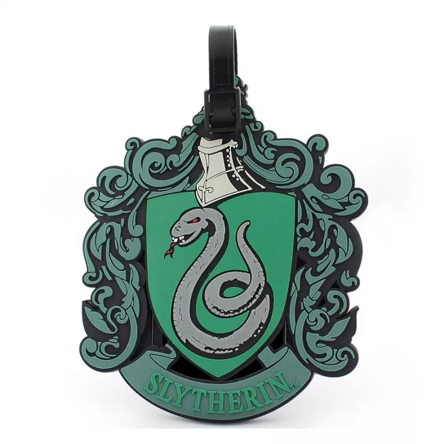 Harry Potter Rubber Luggage Tag Slytherin New Ver. Cinereplicas