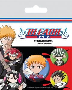 Bleach Pin-Back Buttons 5-Pack Chibi Characters