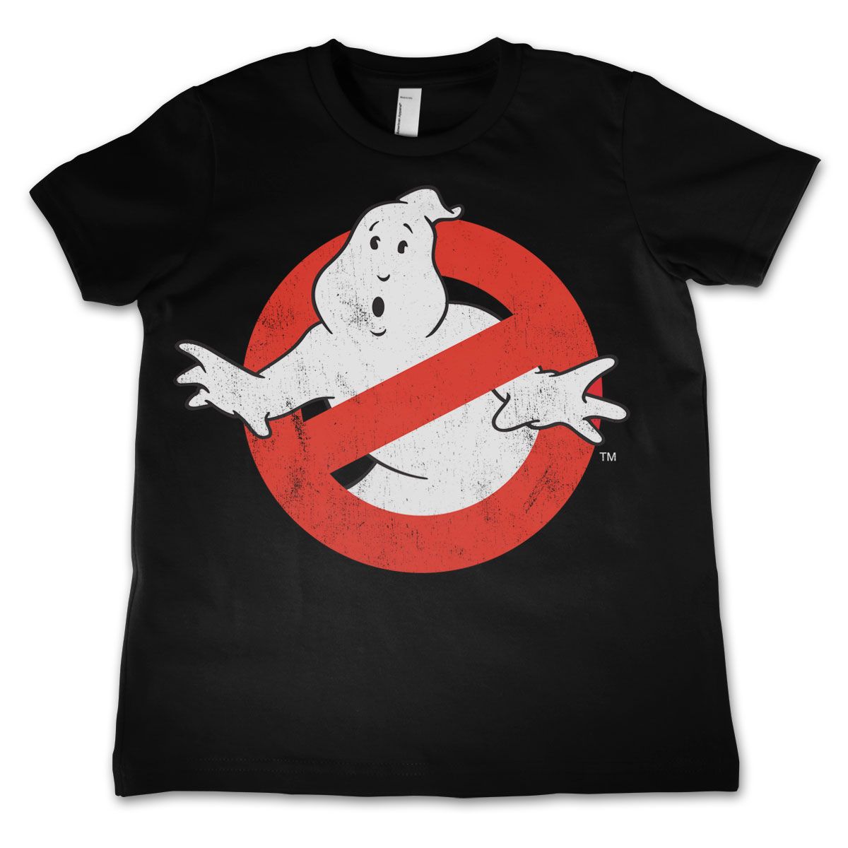 Ghostbusters Distressed Logo Kids T-Shirt (Black) 10Y