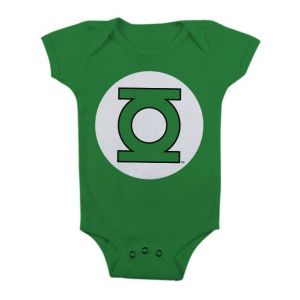 Green Lantern Logo Baby Body (Green) 6M | 12 Měsíců, 6 Měsíců