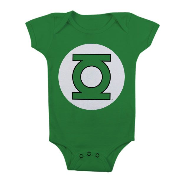 Green Lantern Logo Baby Body (Green) 6M Licenced