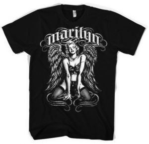 Marilyn Monroe - Cool Angel T-Shirt (Black)
