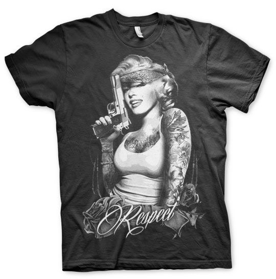 Marilyn Monroe Respect T-Shirt (Black)