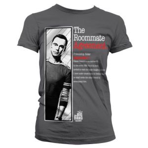 The Roommate Agreement Girly Tee (D.Grey) | L, M, S, XL, XXL