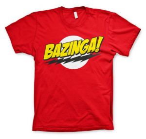 Bazinga Super Logo T-Shirt (Red) | L, M, S, XL, XXL