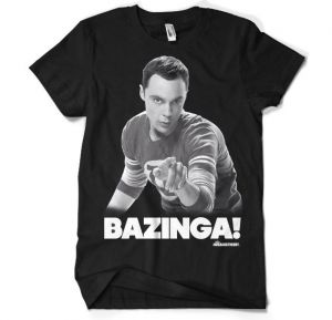 Sheldon Says BAZINGA! T-Shirt (Black) | L, M, S, XL, XXL