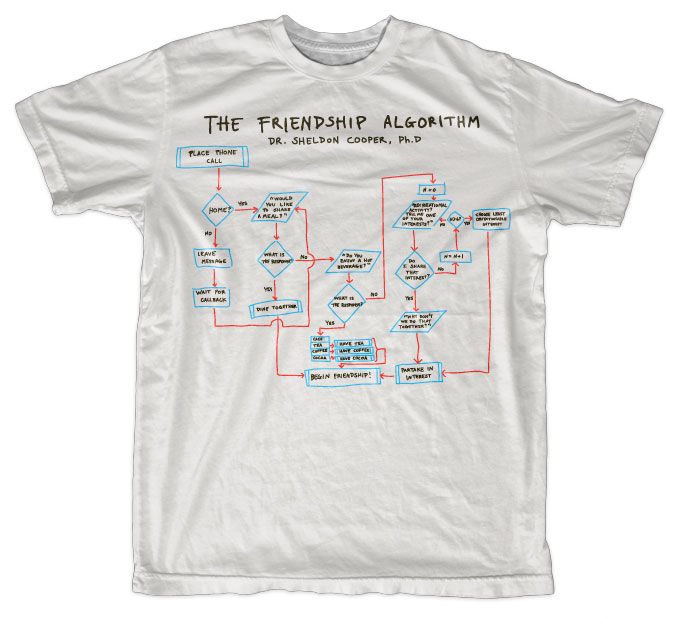 The Friendship Algorithm T-Shirt (White)