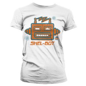Shel-Bot Girly T-Shirt (White)
