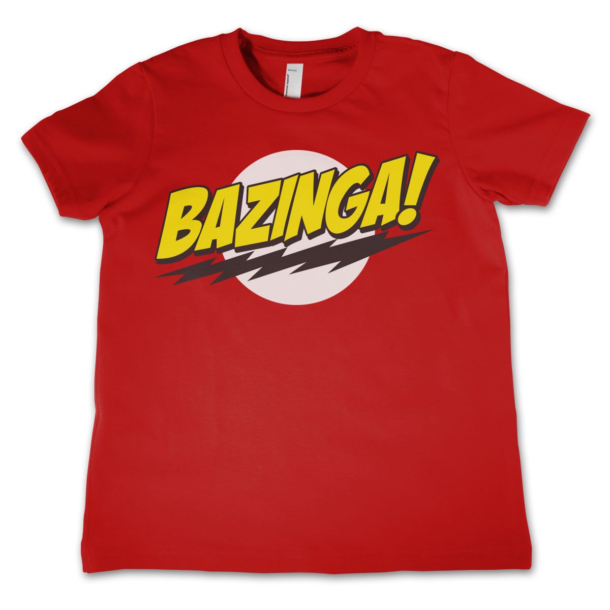 Bazinga Super Logo Kids T-Shirt (Red)