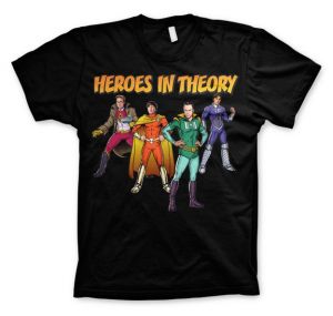 TBBT - Heroes In Theory T-Shirt (Black) | L, M, S, XL, XXL