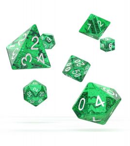 Oakie Doakie Dice RPG Set Speckled - Green (7)