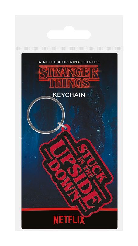 Stranger Things Rubber Keychain Stuck In The Upside Down 6 cm Pyramid International
