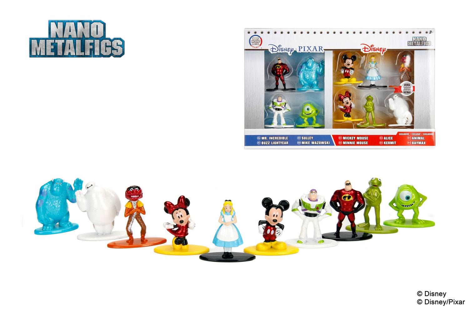 Disney Nano Metalfigs Diecast Mini Figures 10-Pack Wave 1 4 cm Jada Toys